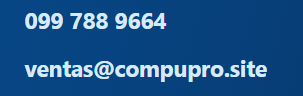 Datos de contacto de CompuPro.site